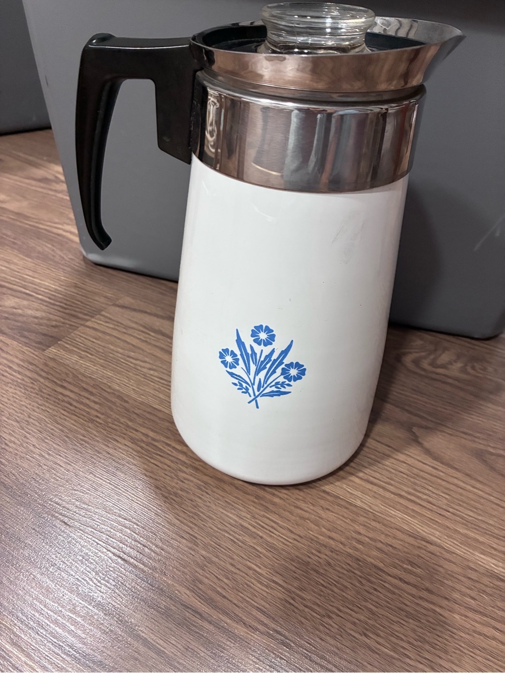 Corningware Vintage Stovetop Kettle Percolator Cornflower design